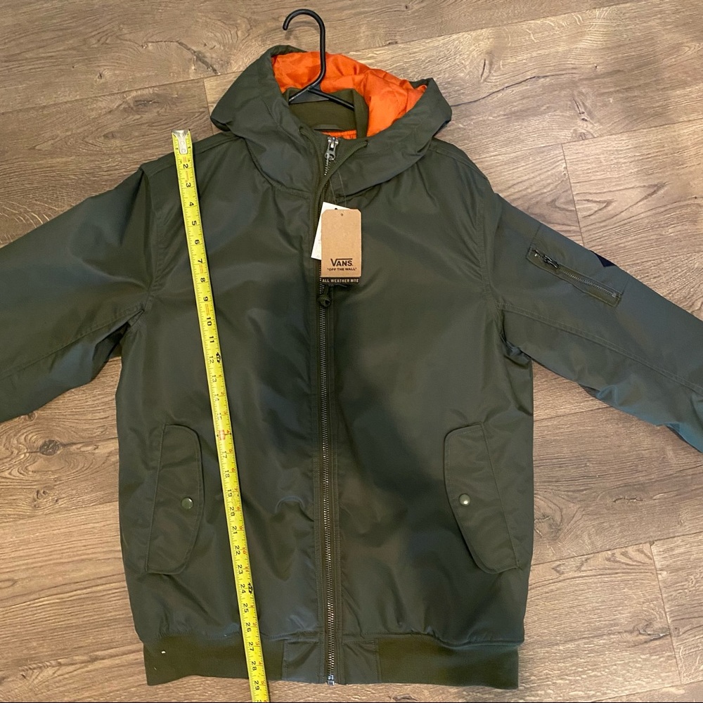 NWT Vans all weather water resistant KILROY BOMBER MTE JACKET in Grape Leaf - Picture 9 of 11